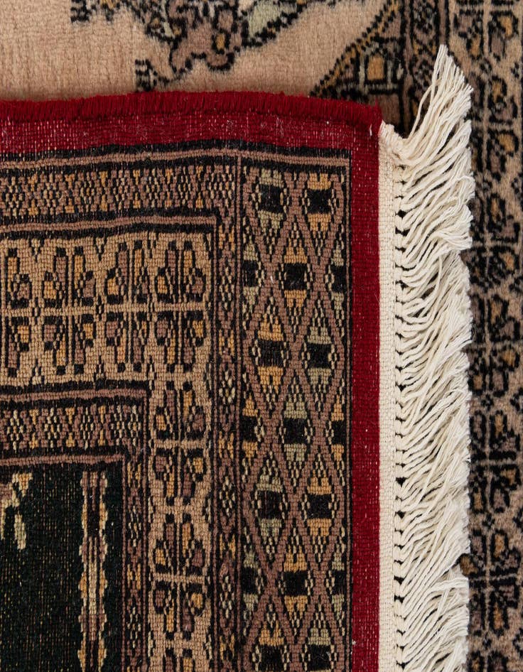 Detail image of 2' x 3' 2  Hand Knotted Bokhara Oriental Wool Rug