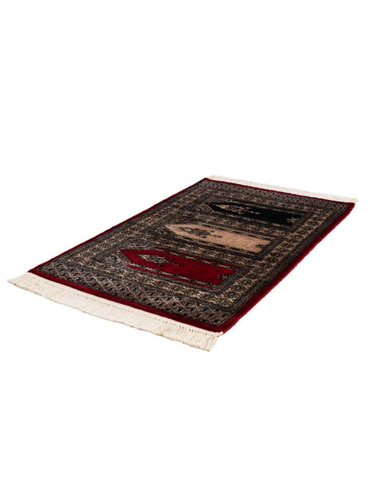 Detail image of 2' x 3' 2  Hand Knotted Bokhara Oriental Wool Rug