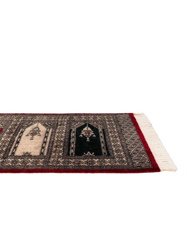 Detail image of 2' x 3' 2  Hand Knotted Bokhara Oriental Wool Rug