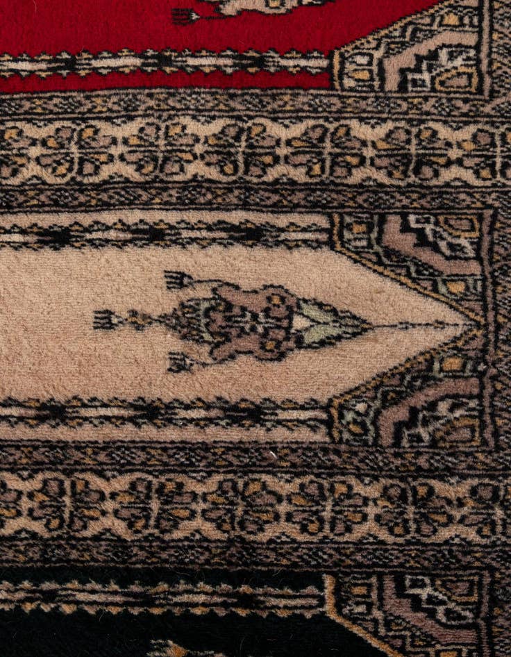 Detail image of 2' x 3' 2  Hand Knotted Bokhara Oriental Wool Rug