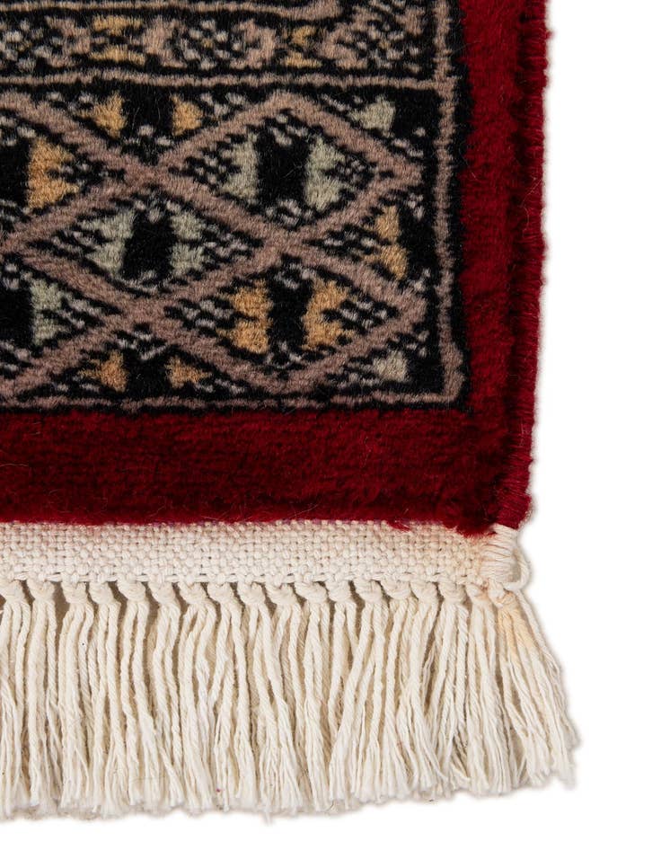 Detail image of 2' x 3' 2  Hand Knotted Bokhara Oriental Wool Rug