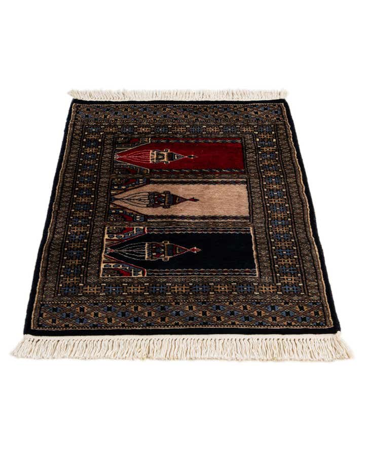 2' 2 x 3' 2 Hand Knotted Bokhara Oriental Wool Rug