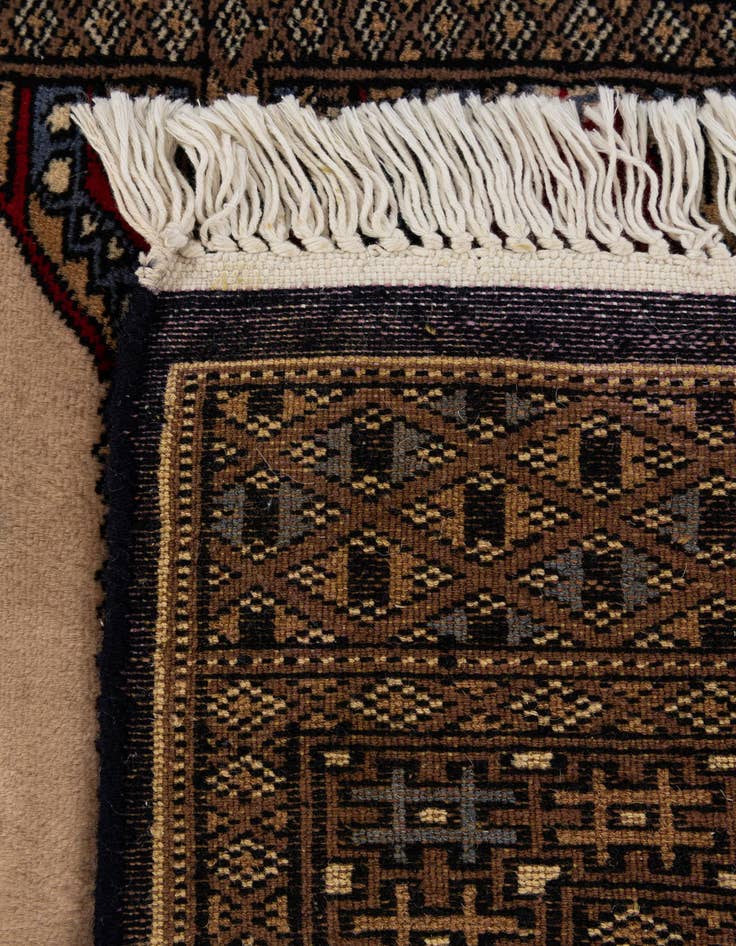 Detail image of 2' 2 x 3' 2  Hand Knotted Bokhara Oriental Wool Rug