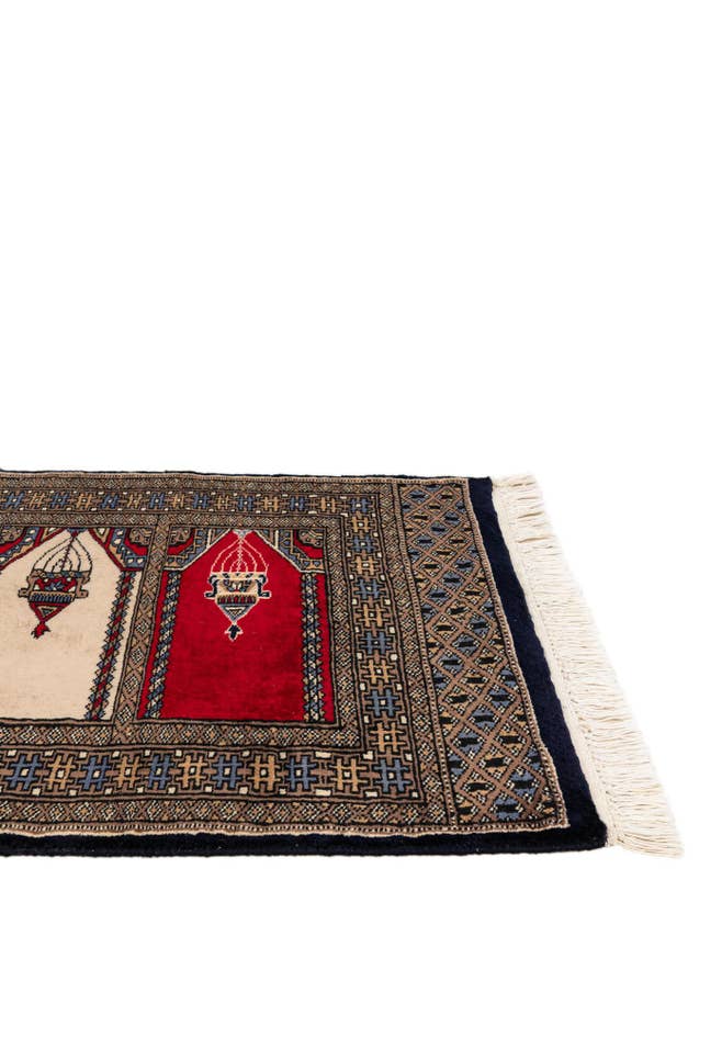 Detail image of 2' 2 x 3' 2 Hand Knotted Bokhara Oriental Wool Rug