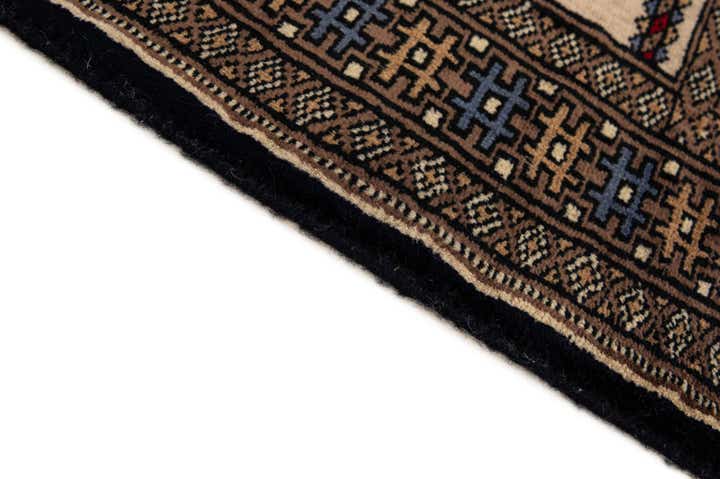 2' 2 x 3' 2 Hand Knotted Bokhara Oriental Wool Rug
