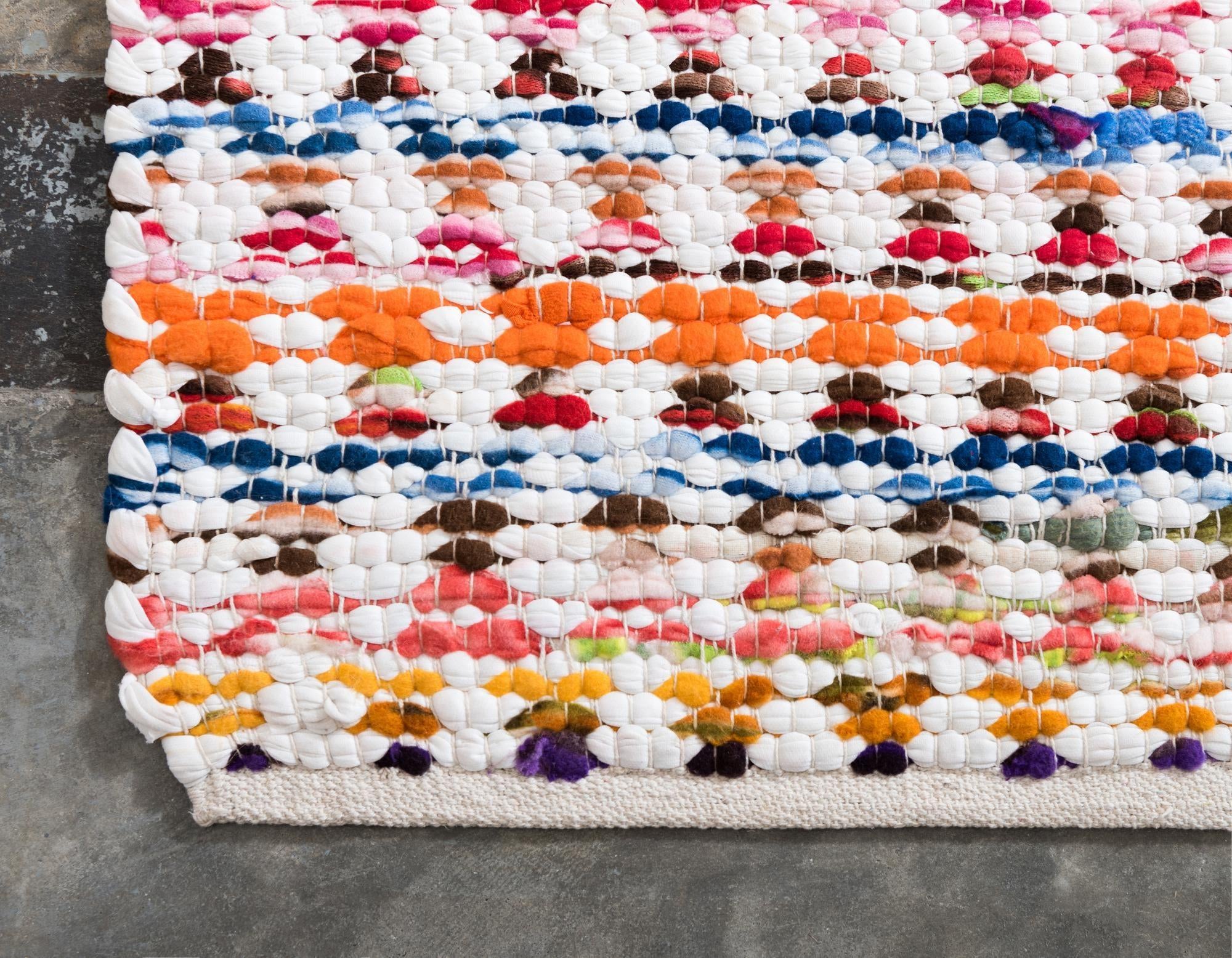 9' x 12' 2 Hand Woven Braided Chindi Rug