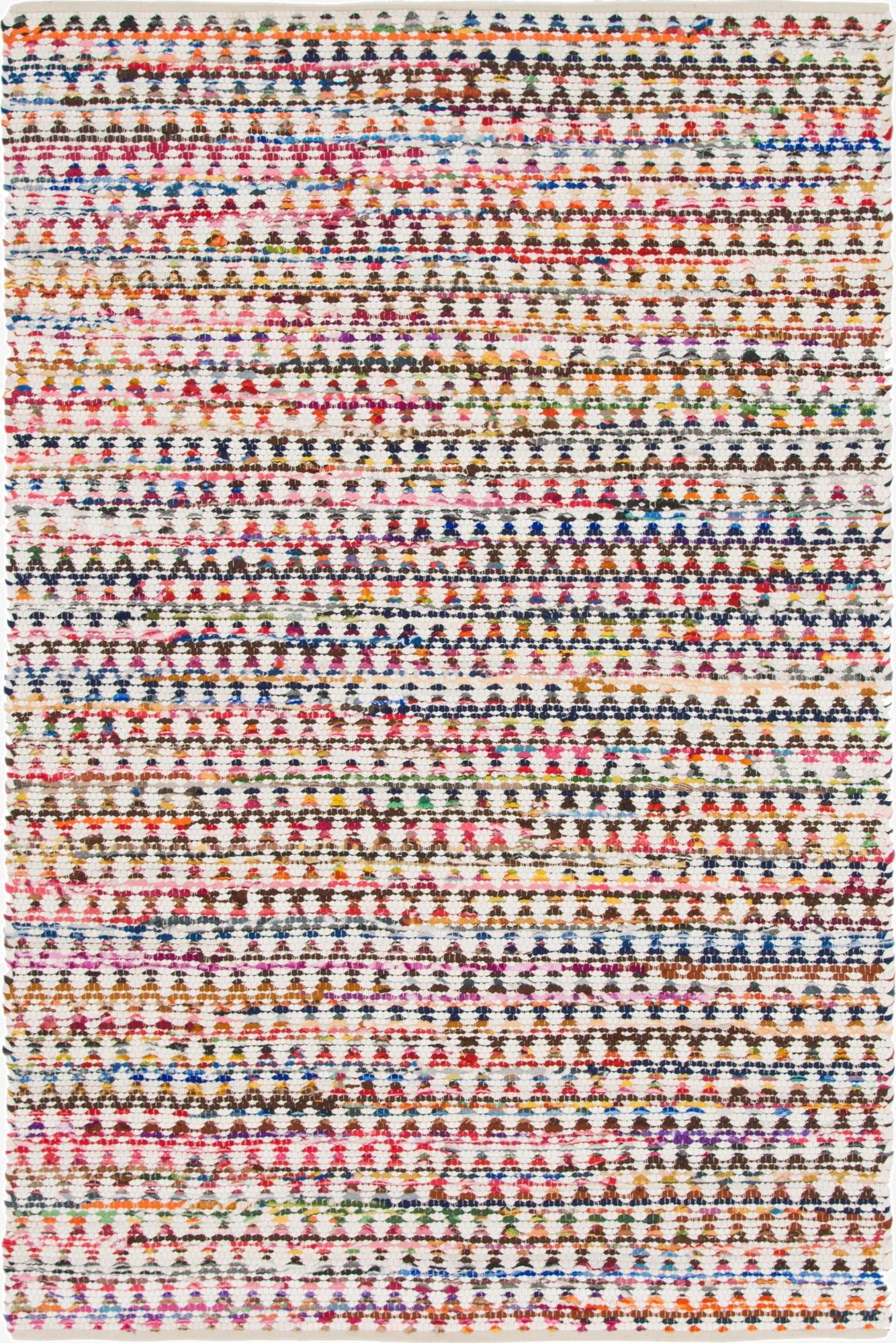 Primary image 6' 1 x 9'  Hand Woven Braided Chindi Rug