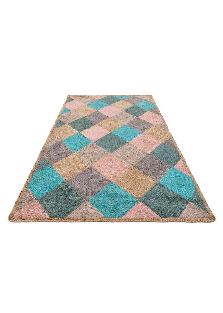 5' 4 x 8' 3 Handmade Braided Jute Rug