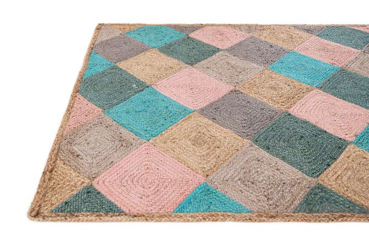 5' 4 x 8' 3 Handmade Braided Jute Rug