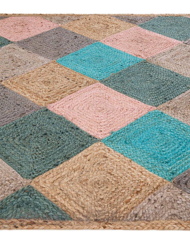 Detail image of 5' 4 x 8' 3 Handmade Braided Jute Rug