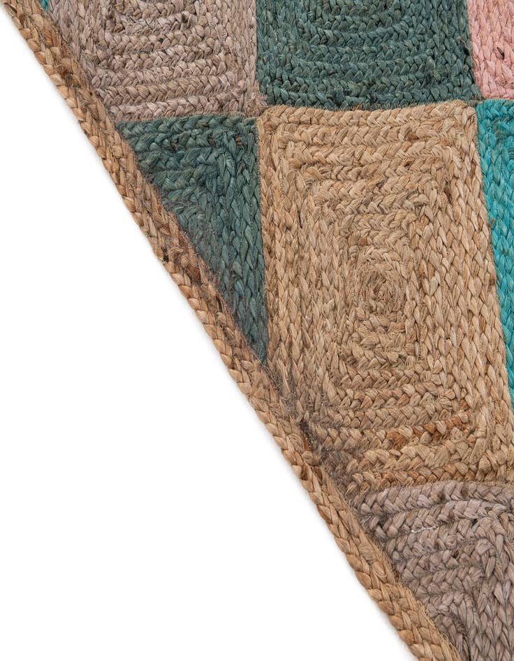 Detail image of 5' 4 x 8' 3 Handmade Braided Jute Rug