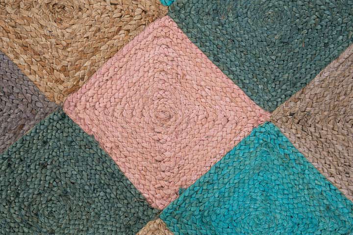 5' 4 x 8' 3 Handmade Braided Jute Rug