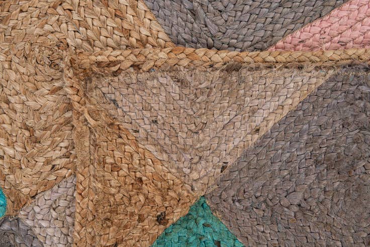 Detail image of 5' 4 x 8' 3 Handmade Braided Jute Rug