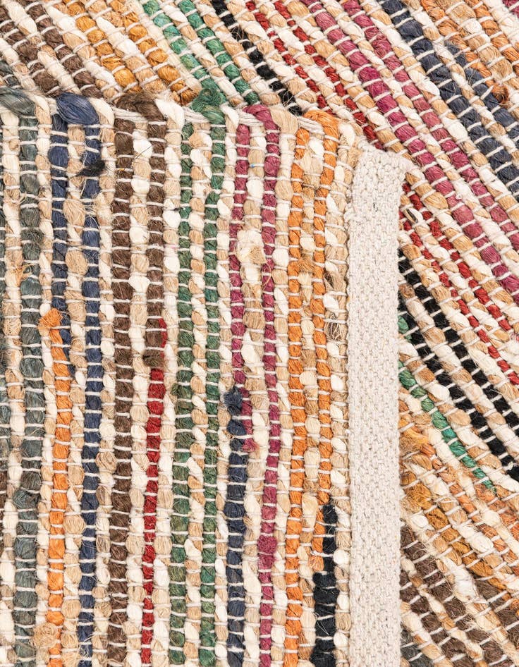 Detail image of 2' 2 x 3' Handmade Braided Jute Rug