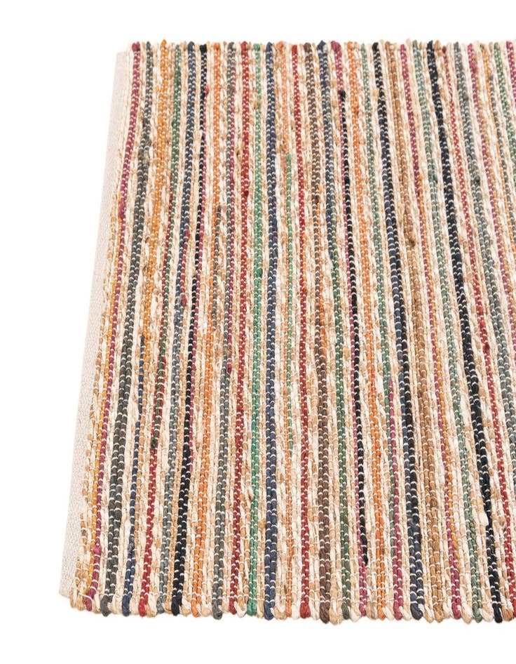 Detail image of 2' 1 x 3' 1  Hand Braided Jute Rug