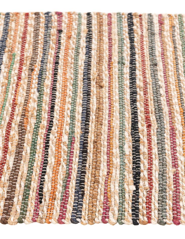 Detail image of 2' 1 x 3' 1  Hand Braided Jute Rug