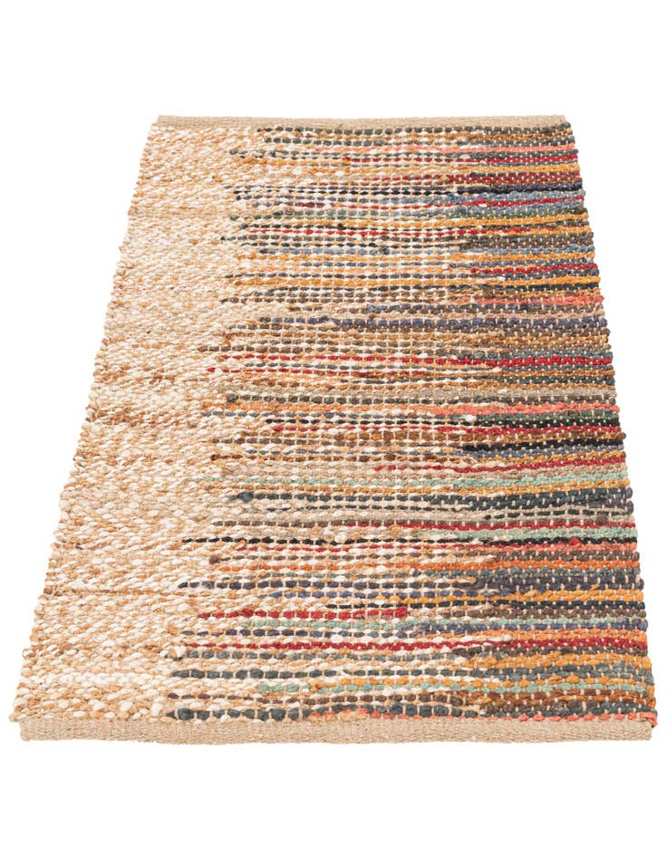Detail image of 2' x 3' 3 Handmade Braided Jute Rug