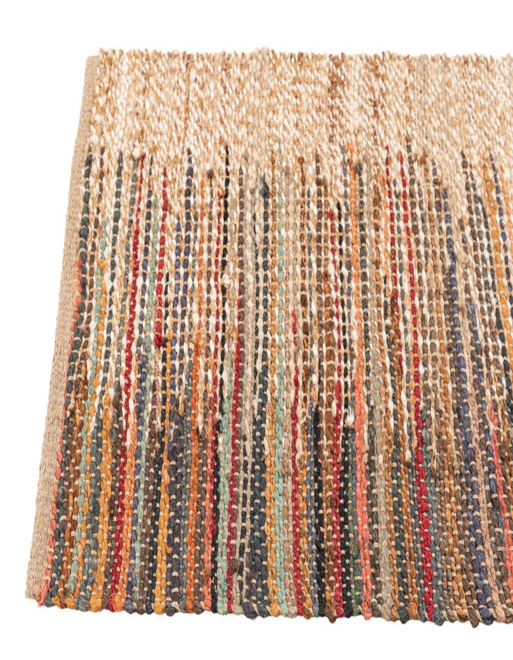 Detail image of 2' x 3' 3 Handmade Braided Jute Rug