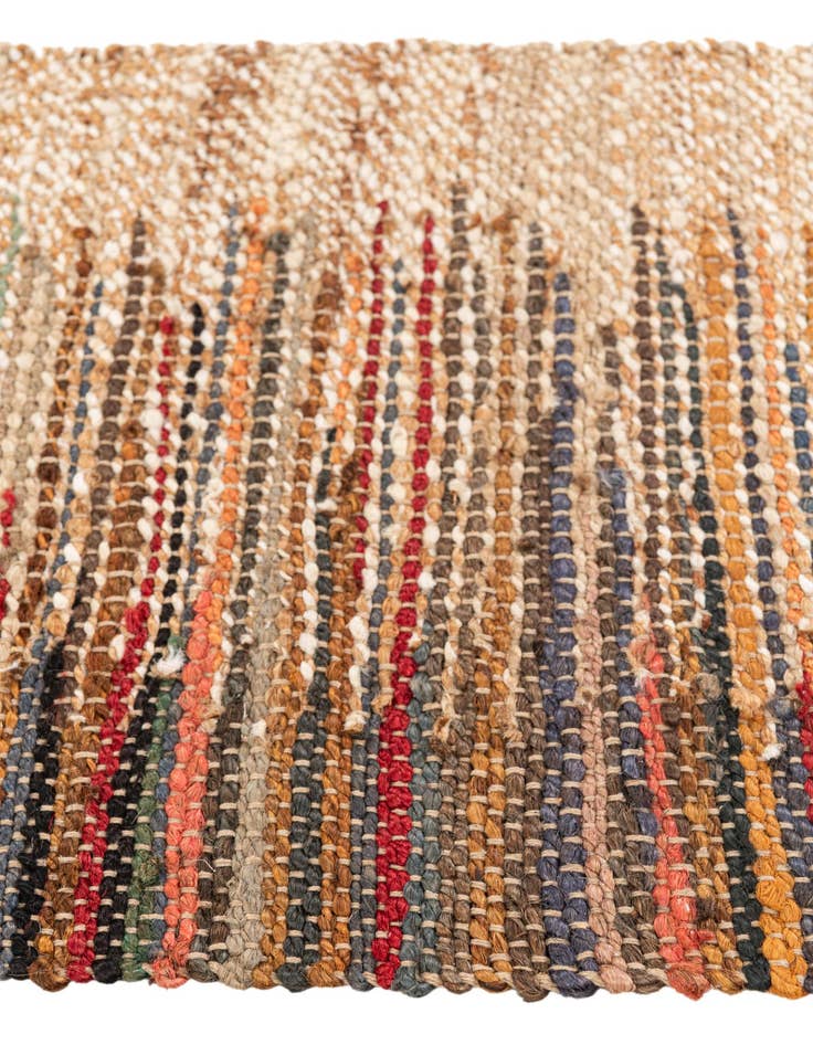 Detail image of 2' x 3' 3 Handmade Braided Jute Rug