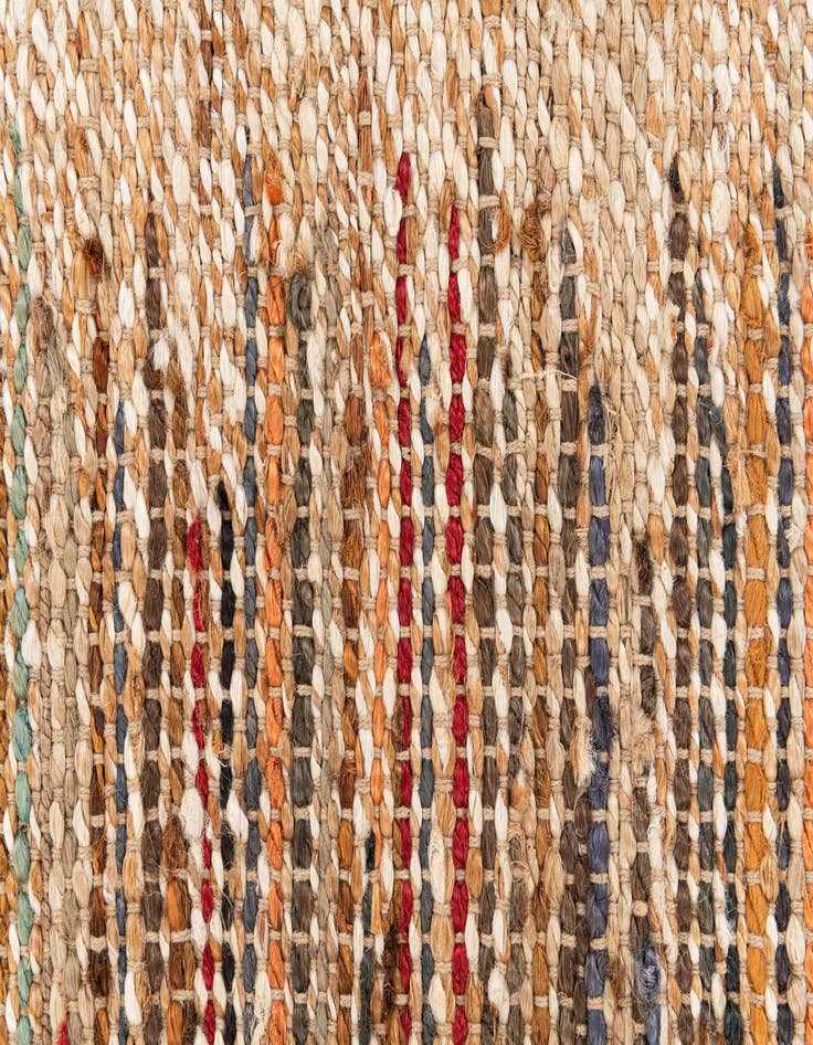 Detail image of 2' x 3' 3 Handmade Braided Jute Rug