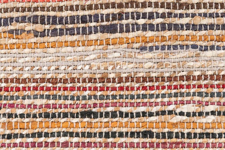 Detail image of 2' 1 x 3' Handmade Braided Jute Rug