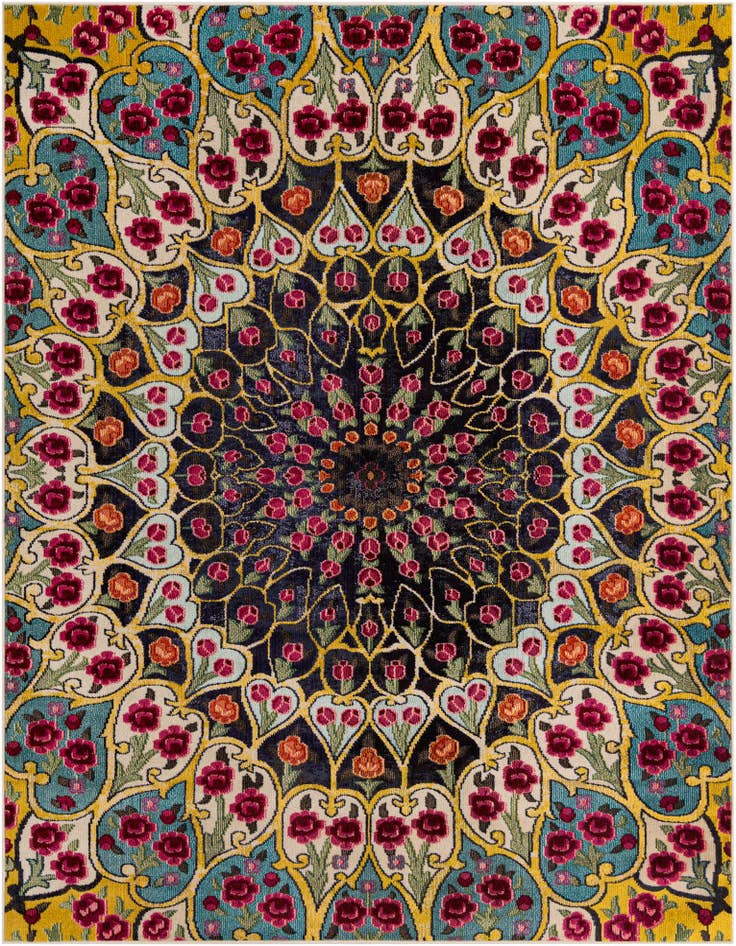 Detail image of 8' x 10' Washable Carnevale Rug