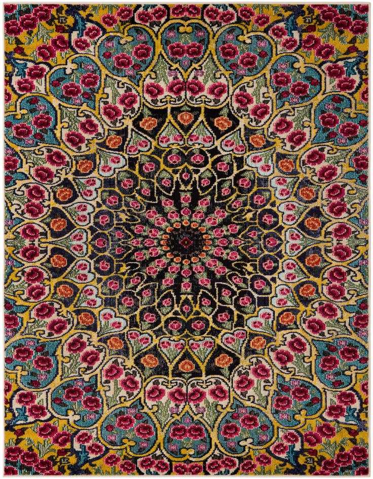 Detail image of 5' x 8' Washable Carnevale Rug