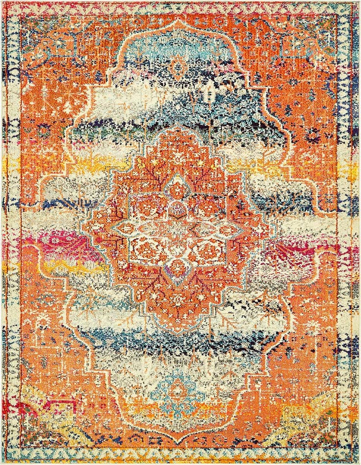 Detail image of 5' x 8' Washable Carnevale Rug