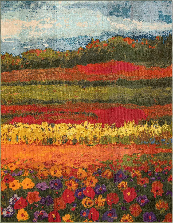 Detail image of 9' x 12' 2 Washable Casablanca Rug