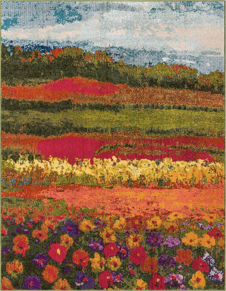 Detail image of 5' x 8' Washable Casablanca Rug