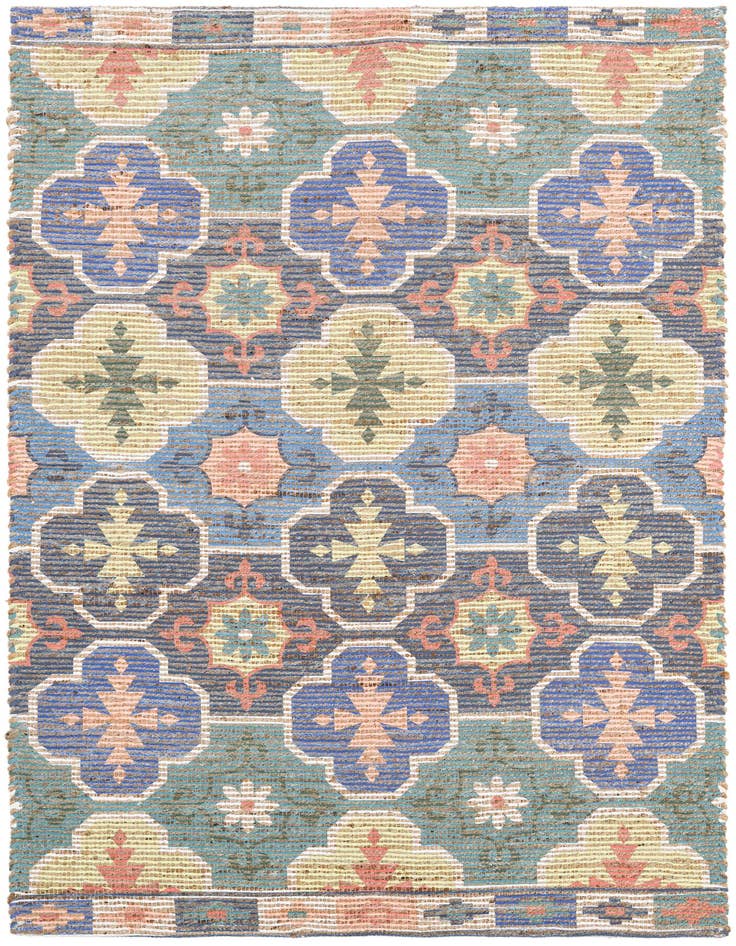 Detail image of 4' x 6' Hand Woven Chenille Jute Rug