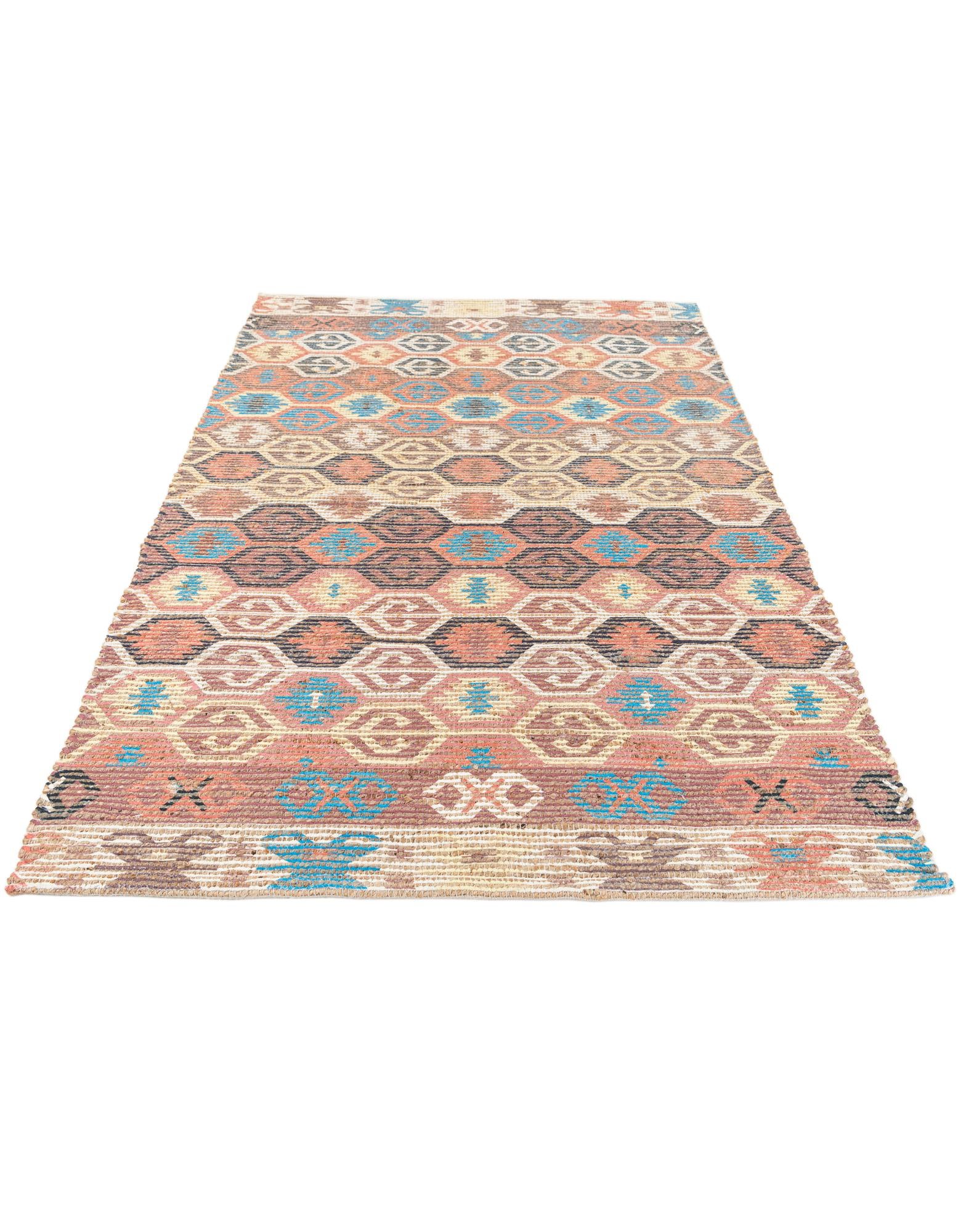 4' 1 x 6' 1 Hand Braided Chenille Jute Rug
