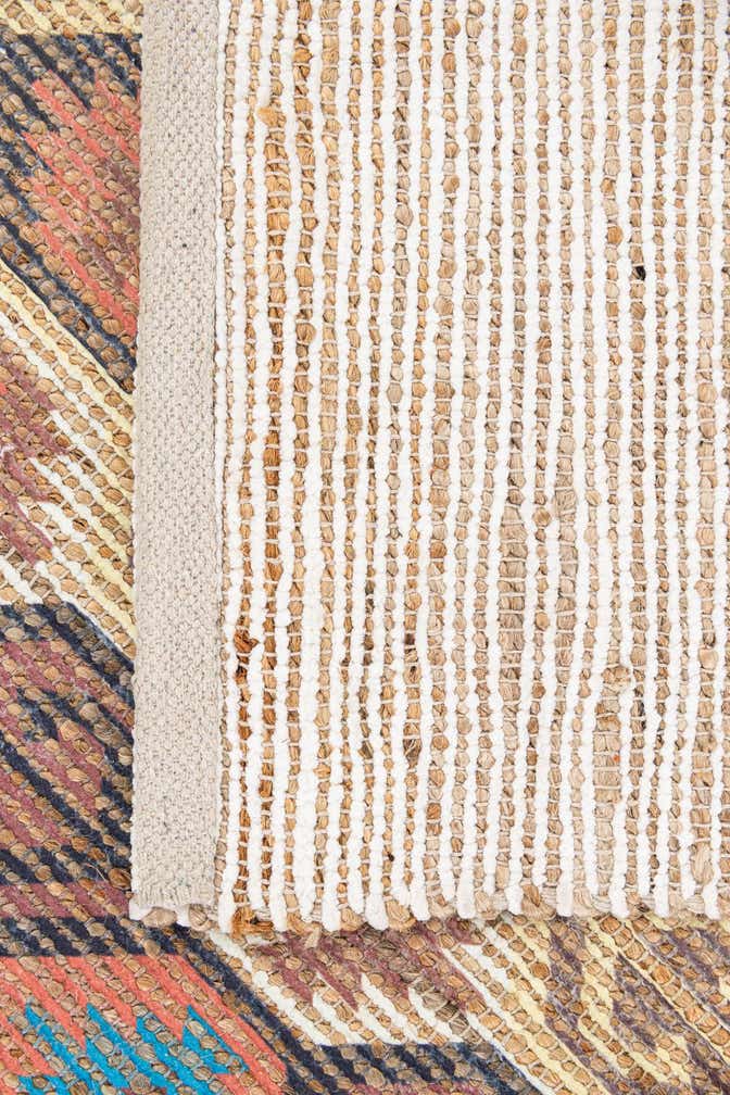 4' 1 x 6' 1 Hand Braided Chenille Jute Rug