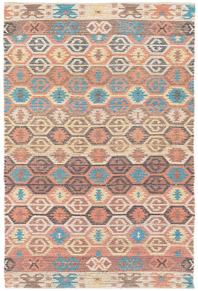 Detail image of 4' 1 x 6' 1 Hand Braided Chenille Jute Rug
