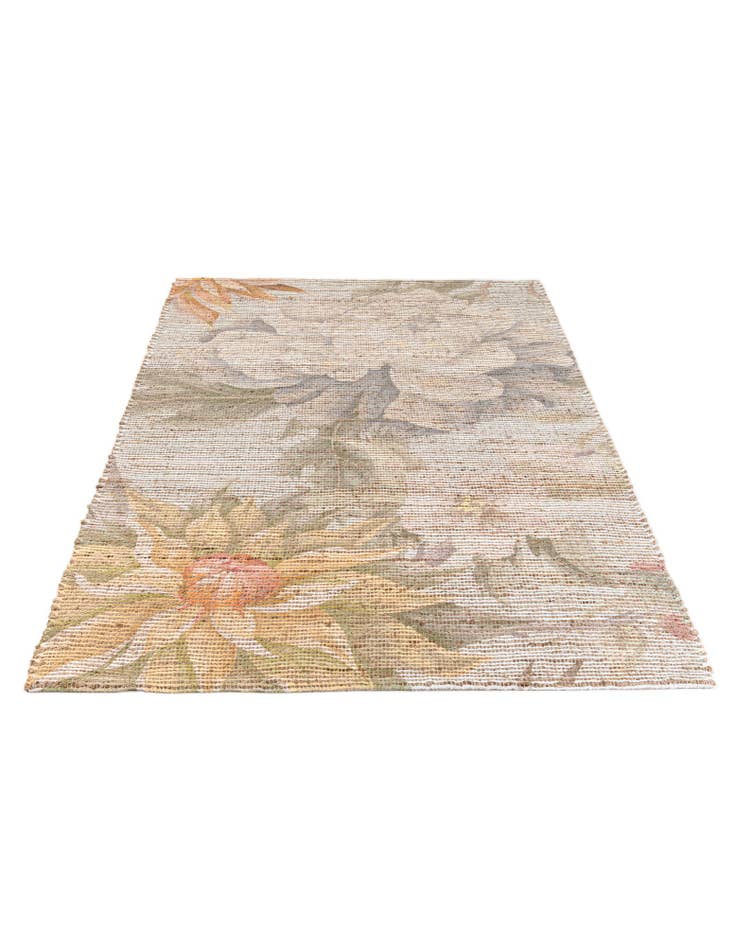 Detail image of 4' 1 x 6' Chenille Jute Rug