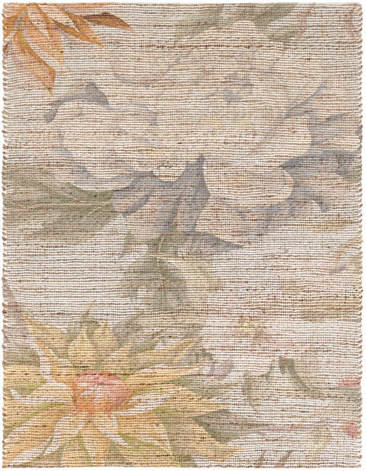 Detail image of 4' 1 x 6' Chenille Jute Rug