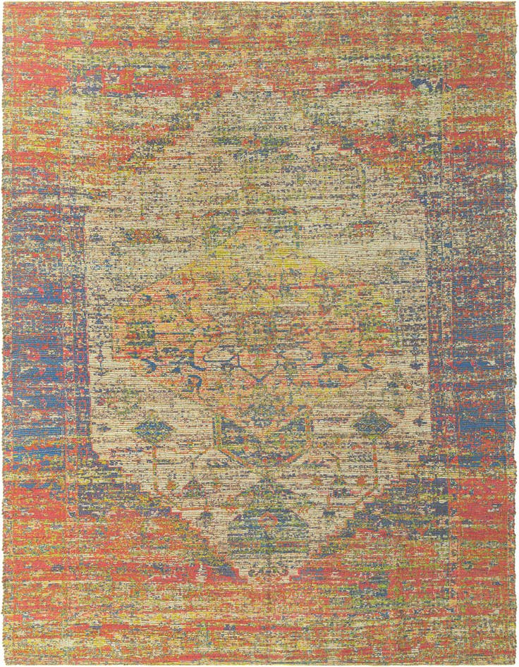Detail image of 9' x 12' Hand Woven Chenille Jute Rug