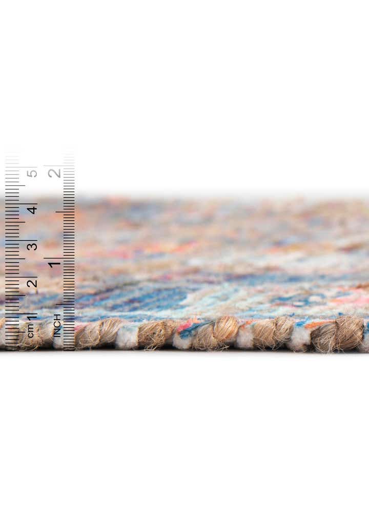 6' 1 x 9' Hand Woven Chenille Jute Rug
