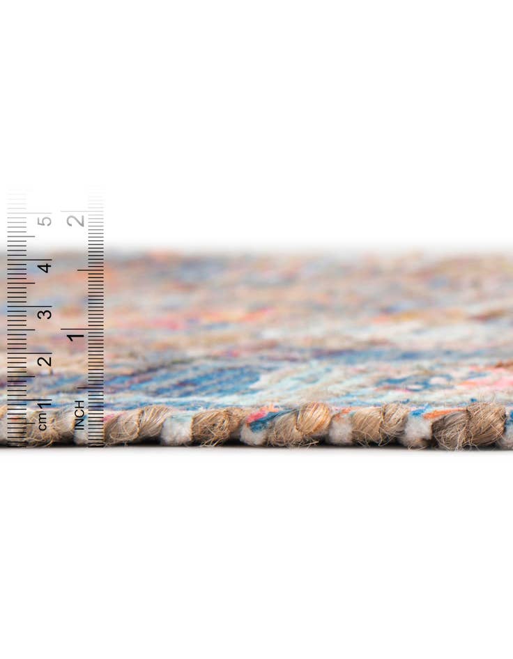 Detail image of 6' 1 x 9' Hand Woven Chenille Jute Rug