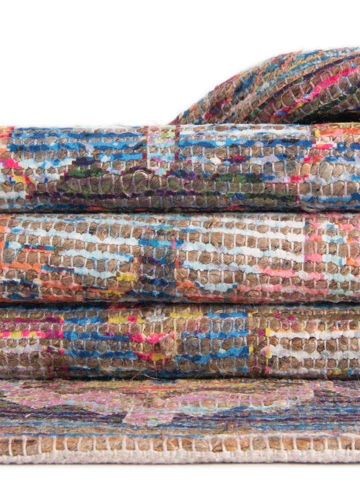6' 1 x 9' Hand Woven Chenille Jute Rug