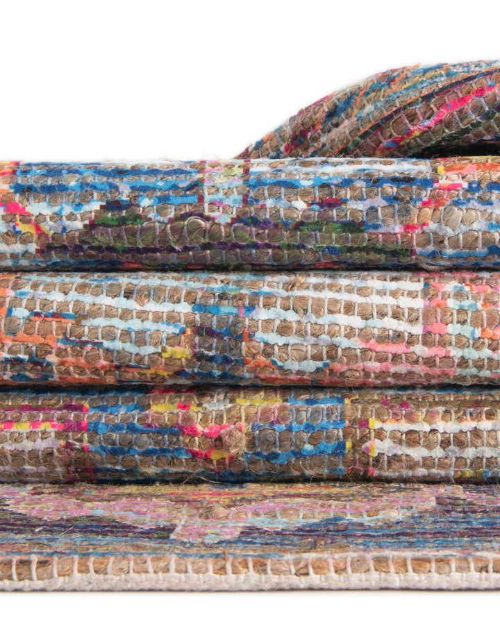 185cm x 275cm Hand Woven Chenille Jute Rug