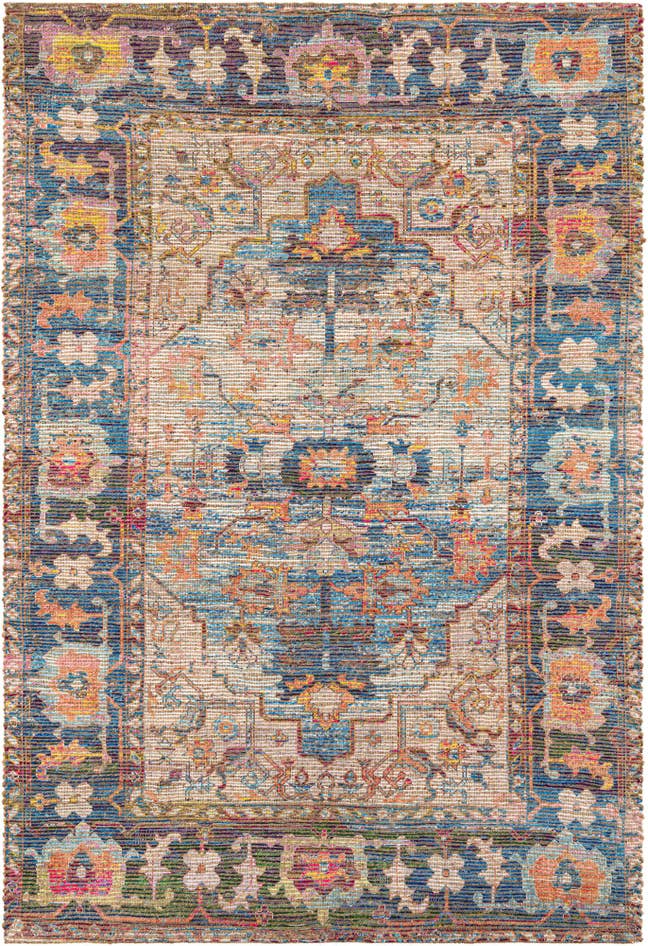 Detail image of 6' 1 x 9' Hand Woven Chenille Jute Rug
