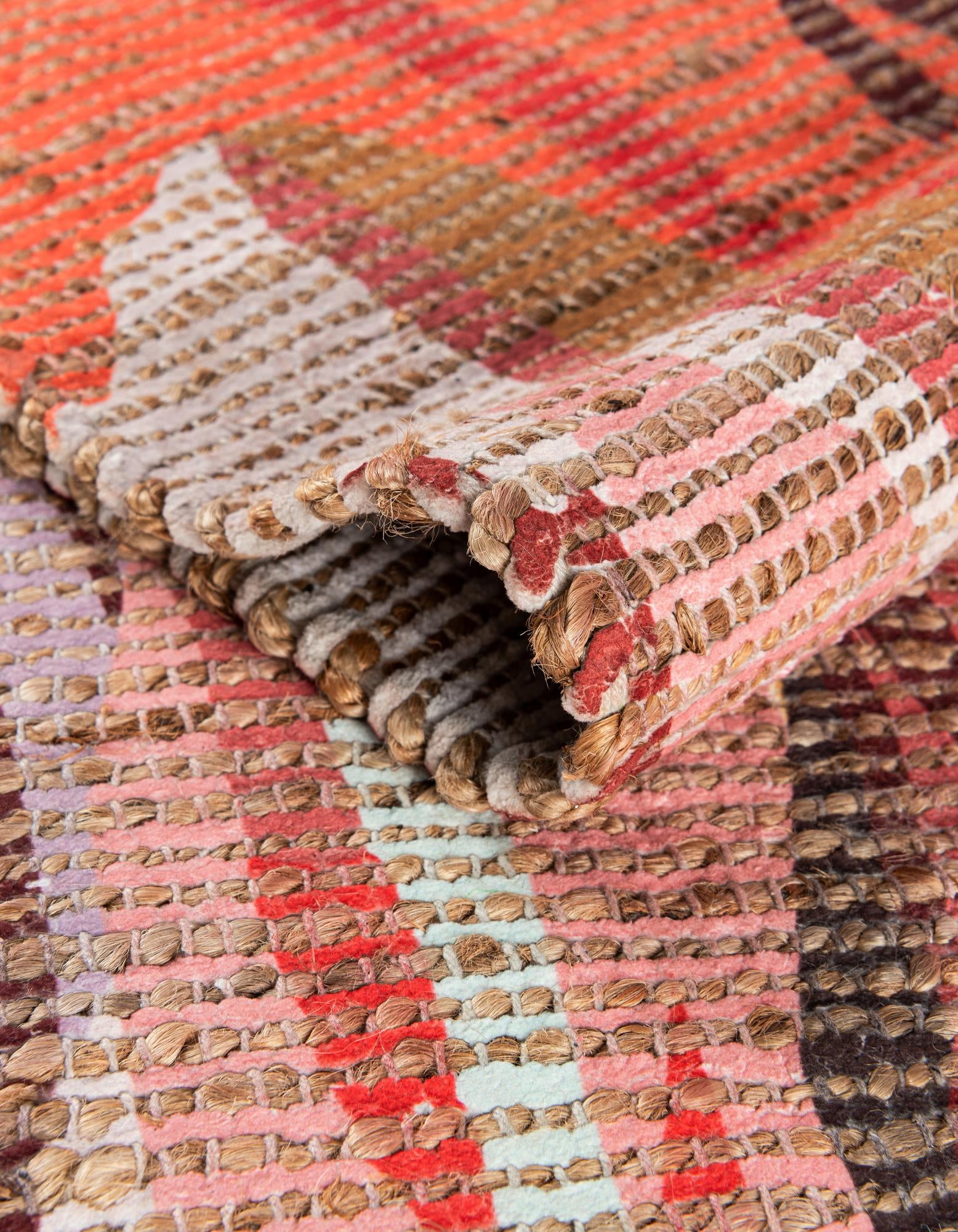 6' 1 x 9' Chenille Jute Rug