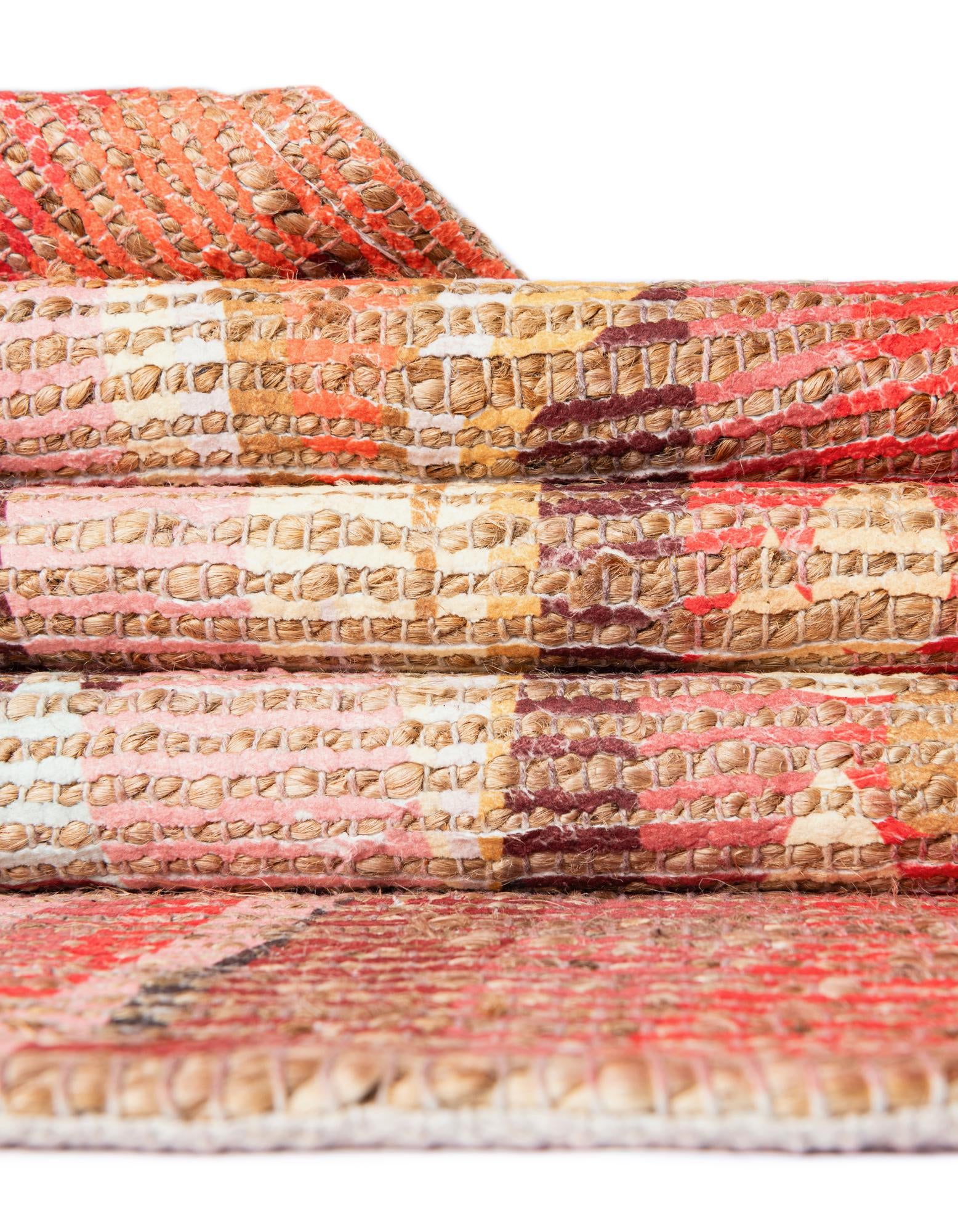 6' 1 x 9' Chenille Jute Rug