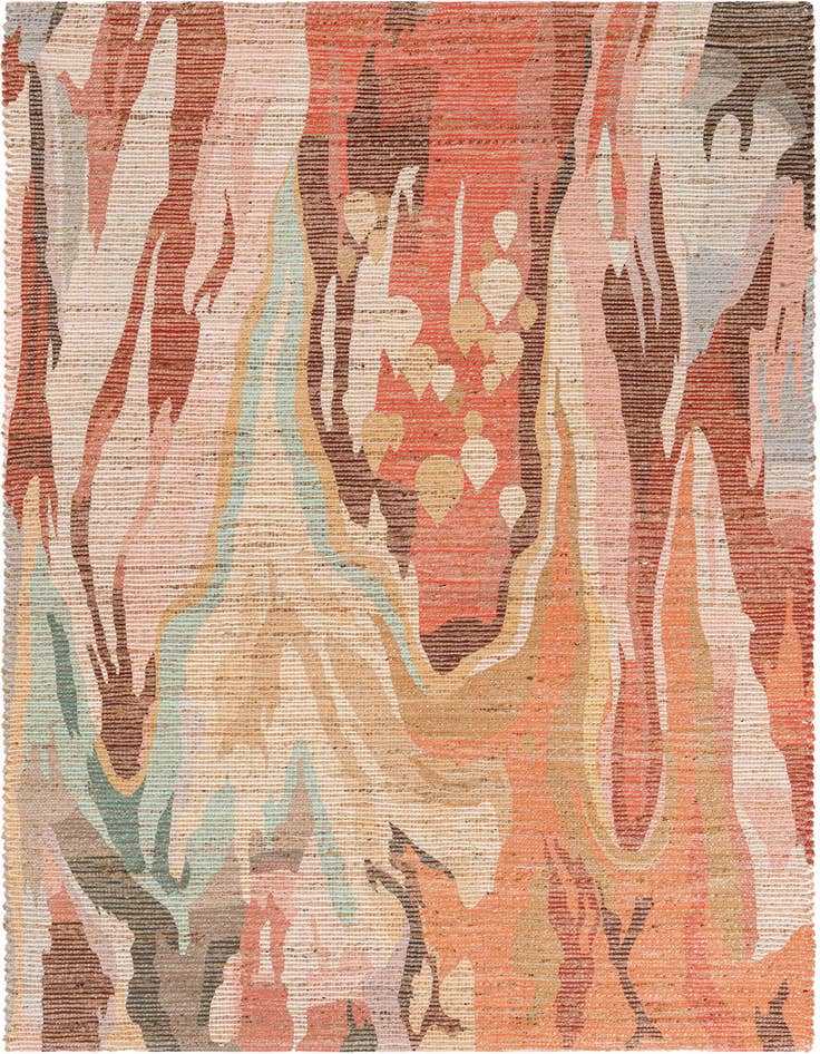 Detail image of 5' 1 x 8' Chenille Jute Rug