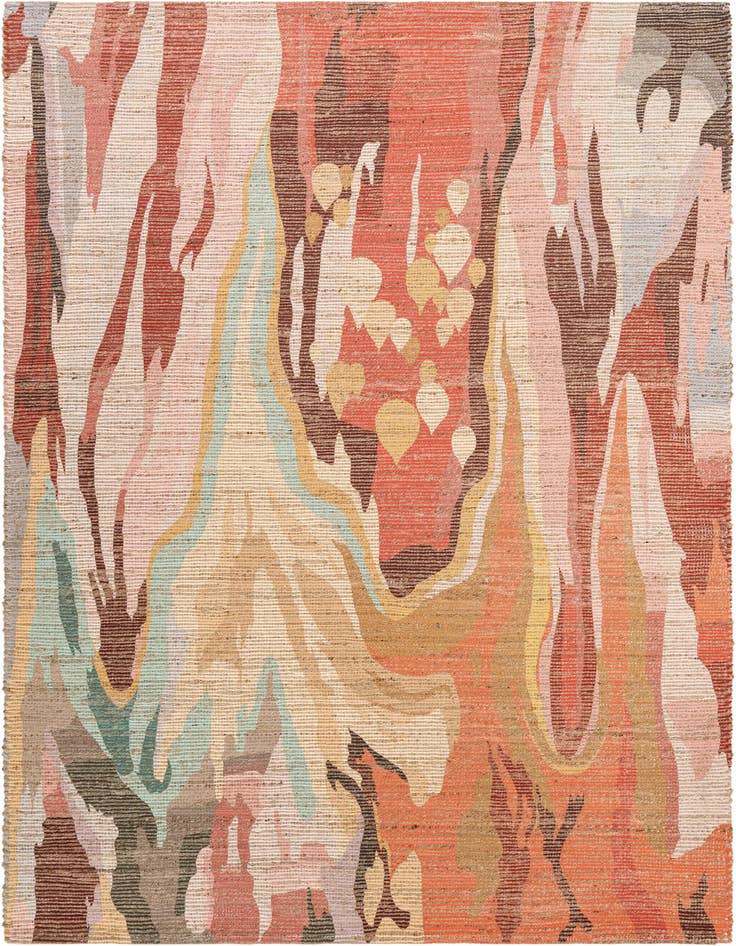 Detail image of 6' 1 x 9' Chenille Jute Rug