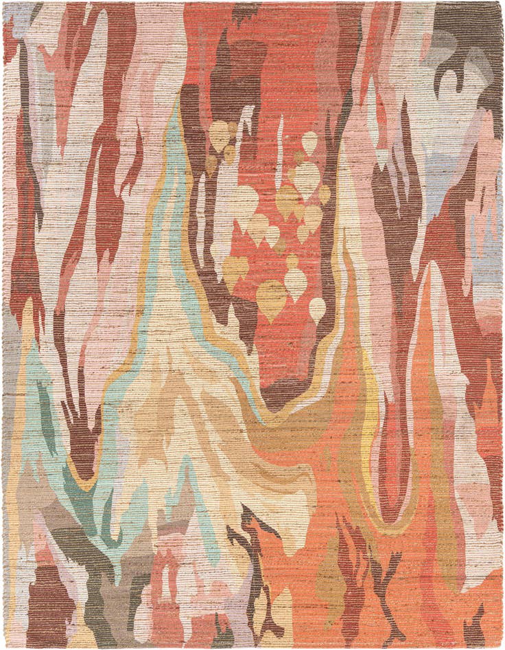 Detail image of 7' 10 x 10' Chenille Jute Rug