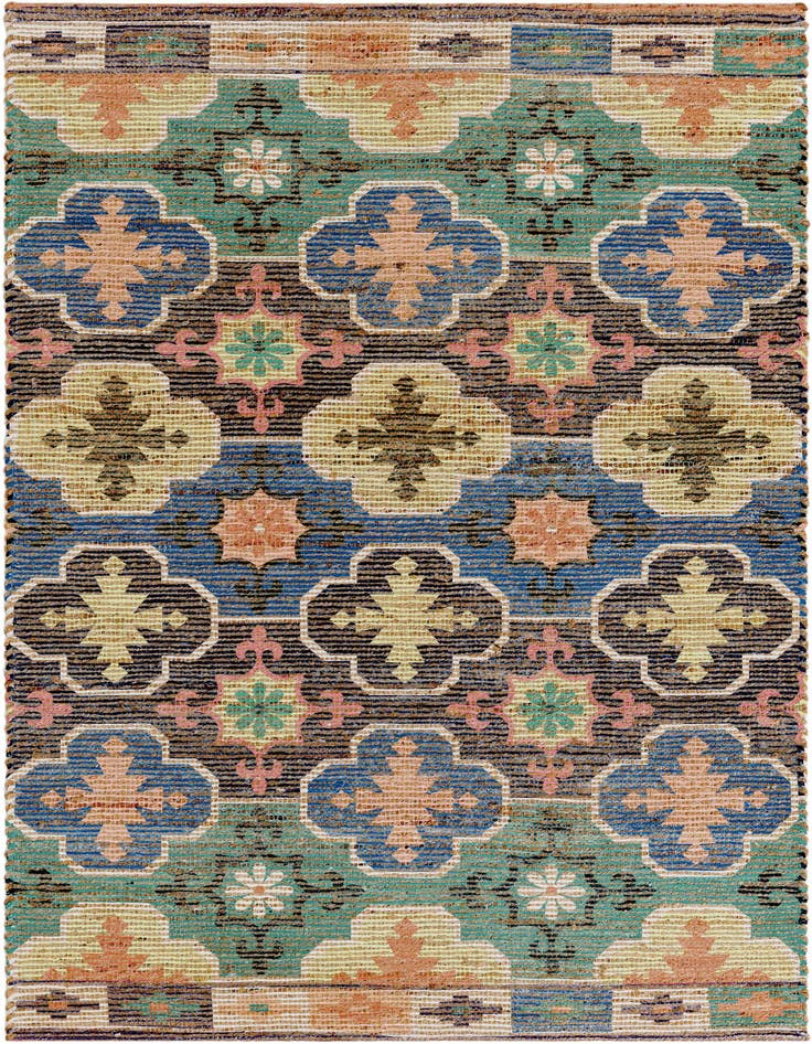 Detail image of 4' 1 x 6' 1 Chenille Jute Rug