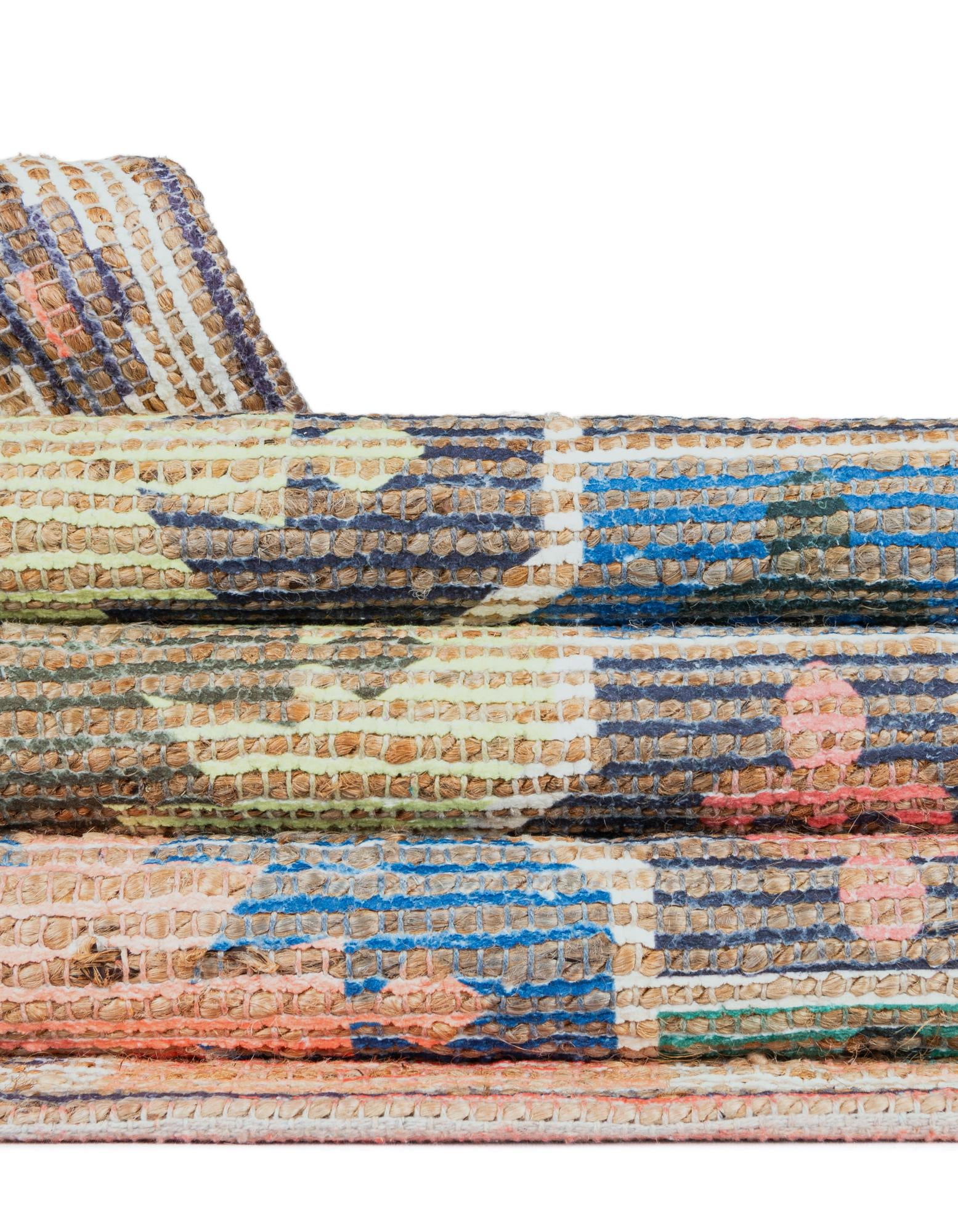5' 1 x 8' Chenille Jute Rug