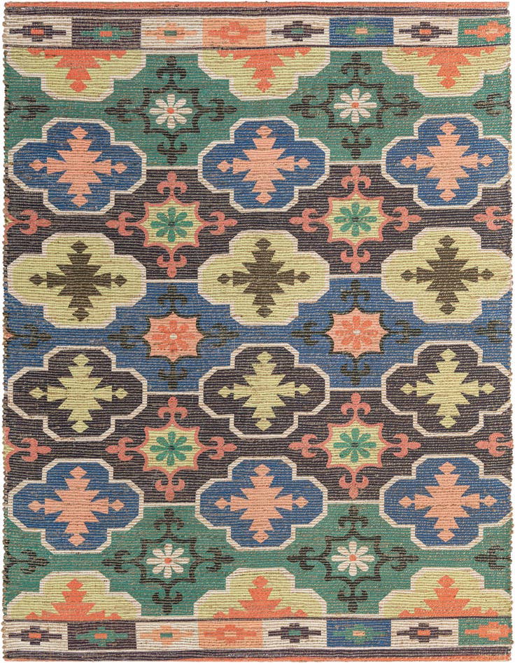 Detail image of 6' 1 x 9' Chenille Jute Rug